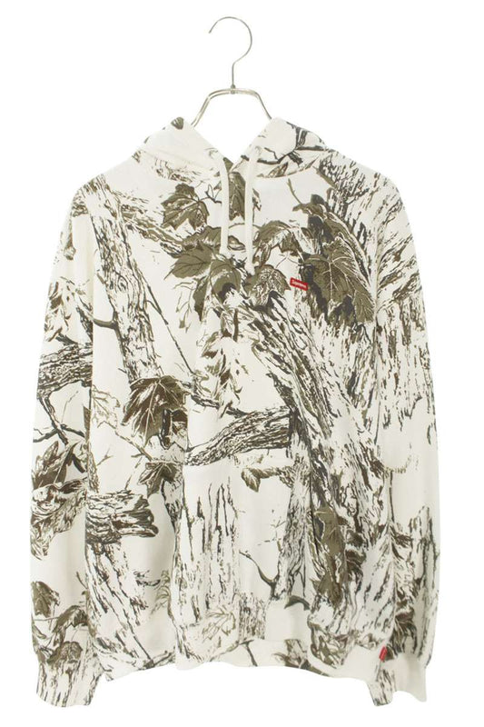 Supreme 24SS Small Box Hooded Sweatshirt White x Green Size L
