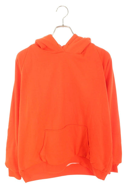 Chrome Hearts Old Lined Thermal Hoodie Orange Black Size M