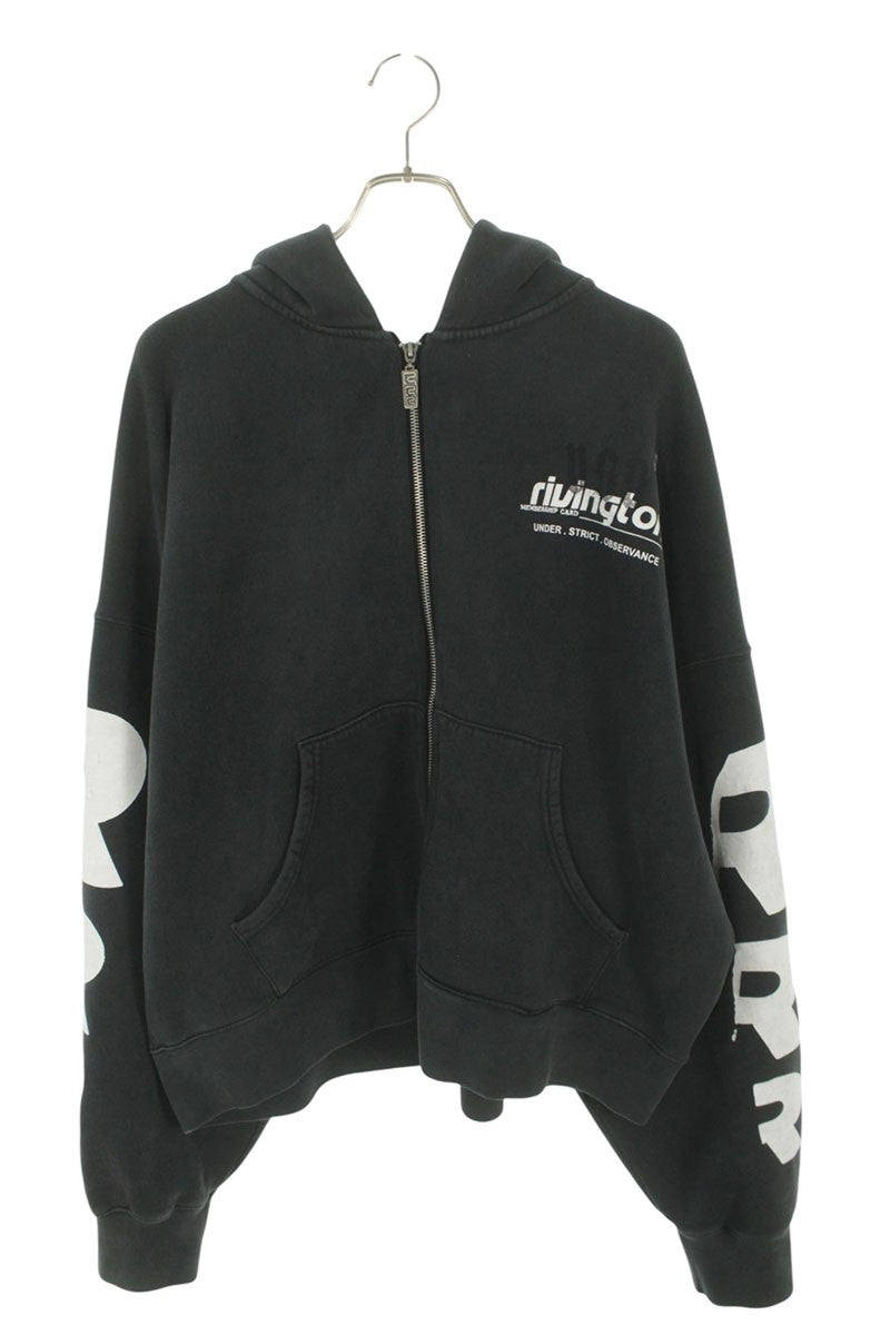 RRR123 RIVINGTON roi Rebis Graphic Print Hoodie Black Size M