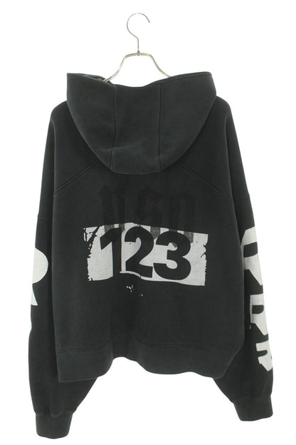 RRR123 RIVINGTON roi Rebis Graphic Print Hoodie Black Size M