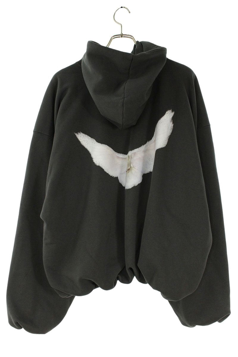 YEEZY x GAP By Balenciaga Logo Print Hoodie Black Size S