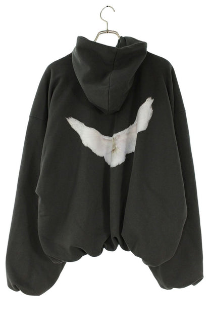 YEEZY x GAP By Balenciaga Logo Print Hoodie Black Size S
