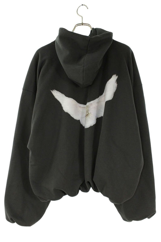 YEEZY x GAP By Balenciaga Logo Print Hoodie Black Size S