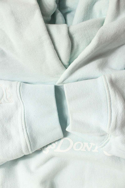Girls Dont Cry Back Angel Print Hoodie Lt Blue Size L