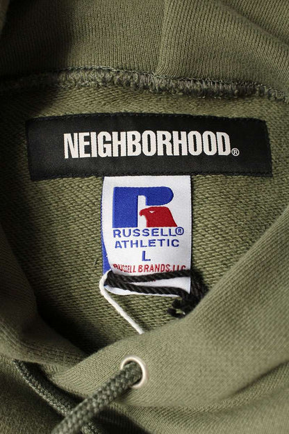Neighborhood x Russell Athletic 24SS Logo Pullover Hoodie Green Size L