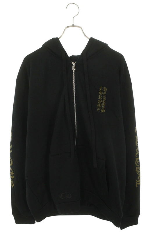 Chrome Hearts SWTSHRT HD ZIP Sleeve Logo Print Zip Size XL