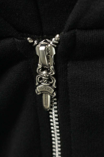 Chrome Hearts SWTSHRT HD ZIP Sleeve Logo Print Zip Size XL