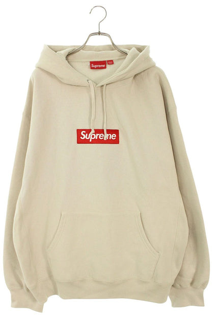 Supreme 24AW Box Logo Hooded Sweatshirt Beige Size XXL