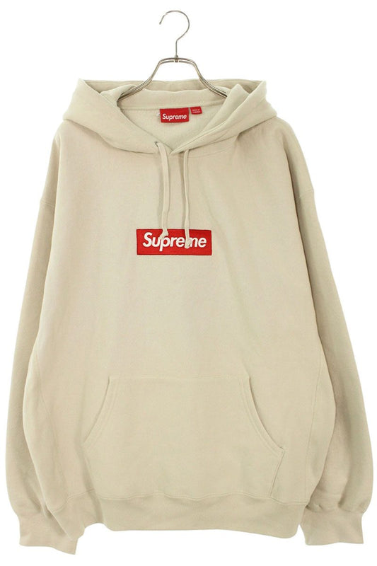 Supreme 24AW Box Logo Hooded Sweatshirt Beige Size XXL