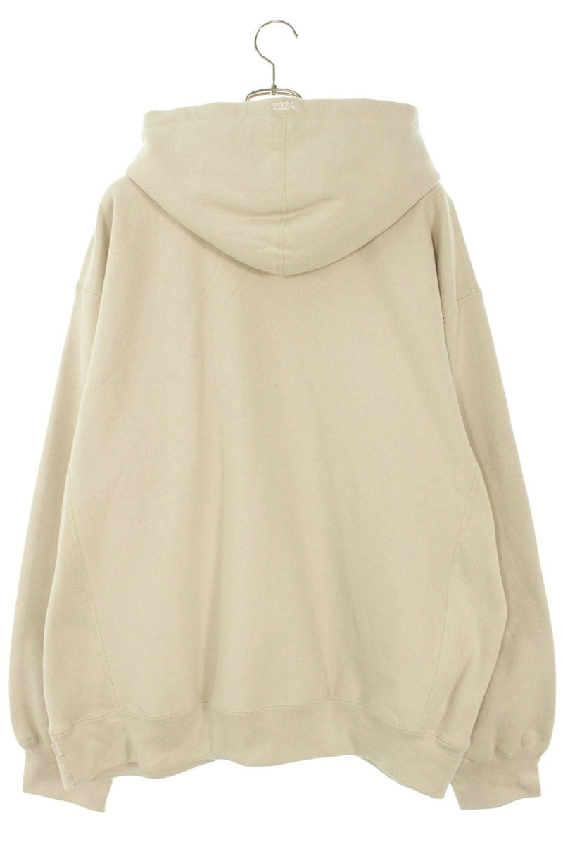 Supreme 24AW Box Logo Hooded Sweatshirt Beige Size XXL
