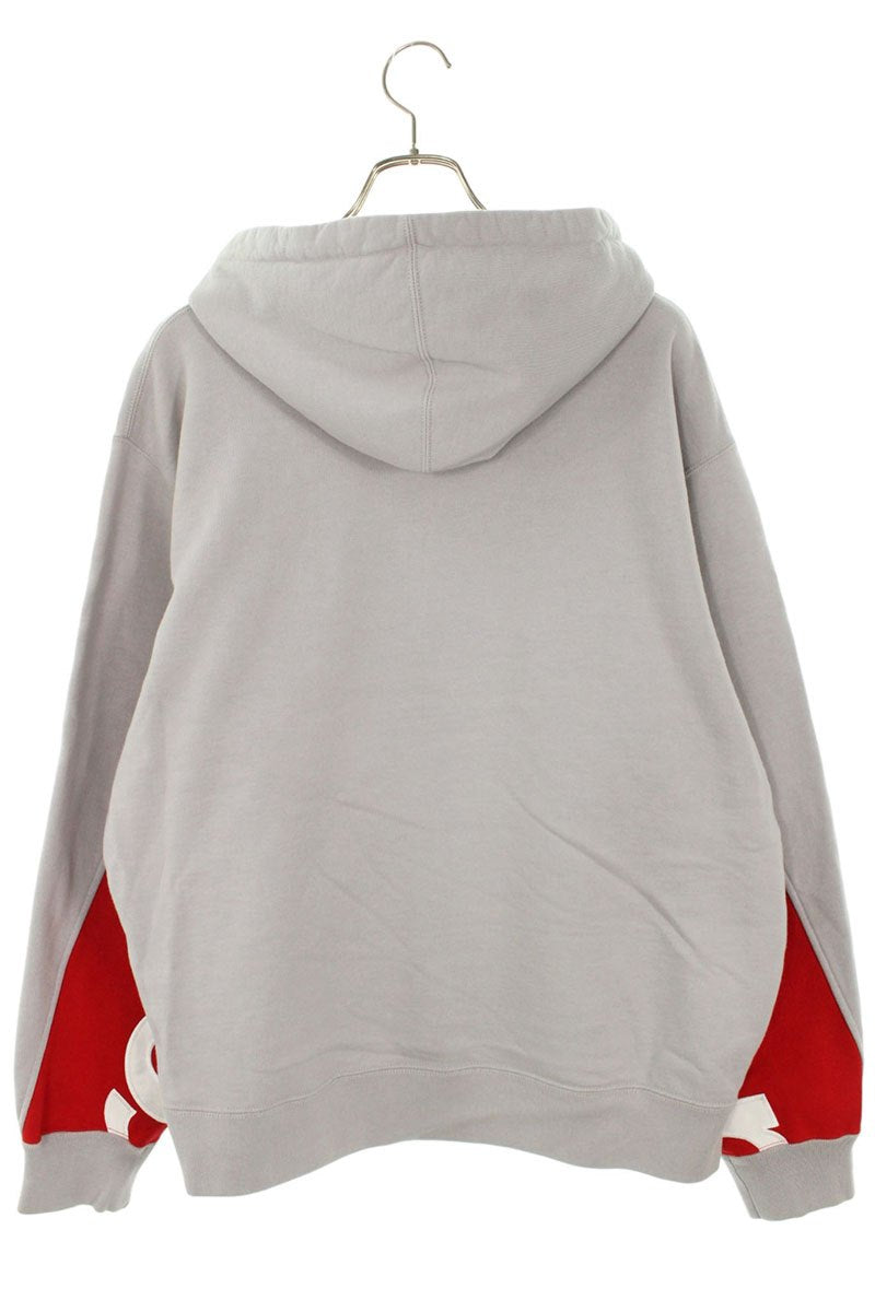 Supreme 22SS Cropped Panels Hooded Sweatshirt Gray Size M