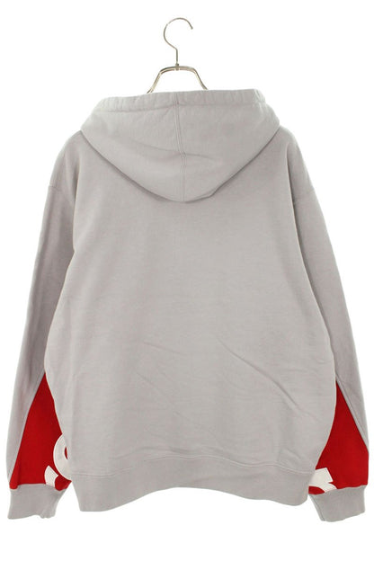 Supreme 22SS Cropped Panels Hooded Sweatshirt Gray Size M