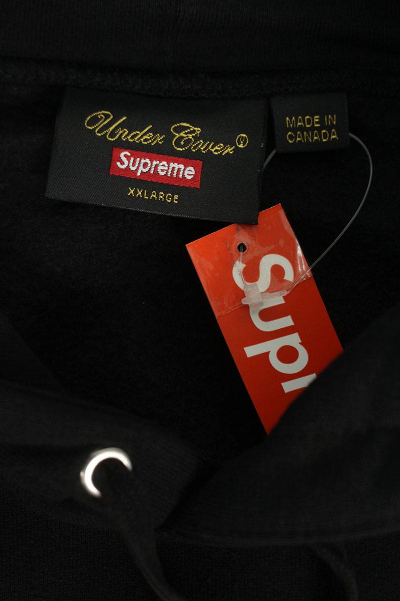 Supreme x Undercover 23SS Anti You Hooded Sweatshirt Black Size XXL