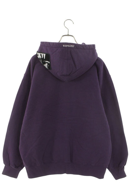 SUPREME 21AW The Crow Zip Up Hooded Sweatshirt Purple Size L