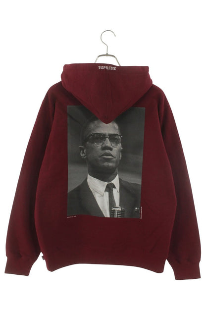 Supreme 22SS Malcolm X Hooded Sweatshirt Red Size M