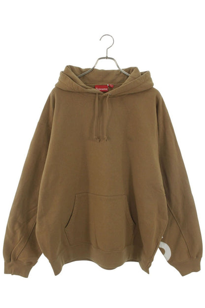 Supreme 22SS Cropped Panels Hooded Sweatshirt Brown Size XL