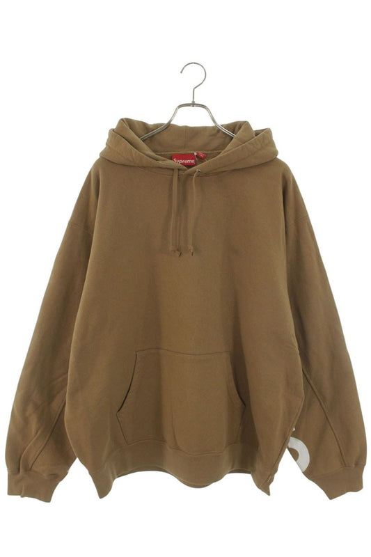 Supreme 22SS Cropped Panels Hooded Sweatshirt Brown Size XL