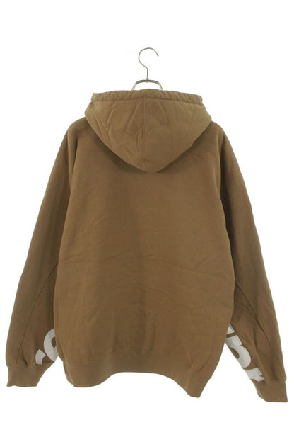 Supreme 22SS Cropped Panels Hooded Sweatshirt Brown Size XL