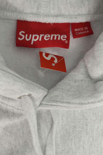 Supreme 23AW Box Logo Hooded Sweatshirt Gray x Green Size L