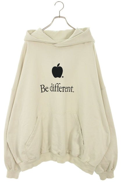Balenciaga Be different Embroidered Hoodie White Size 4