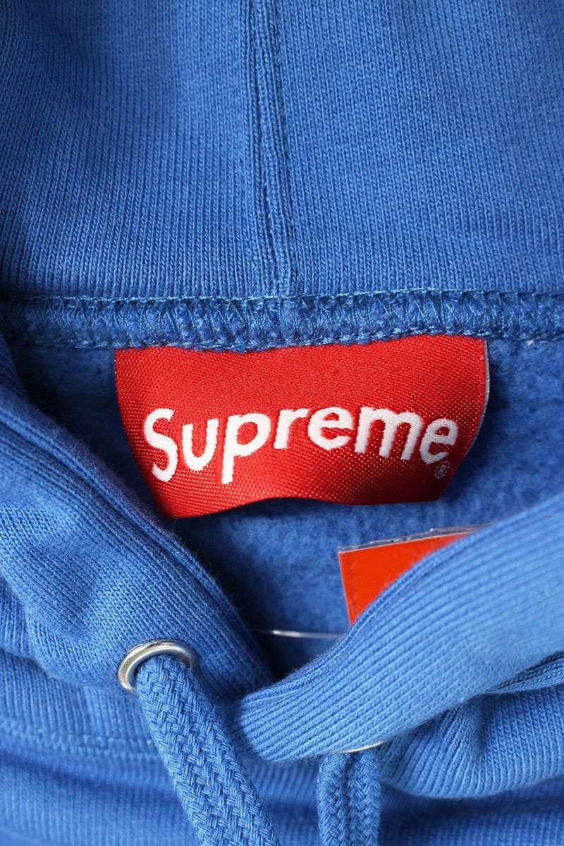 Supreme 21AW Reflective Hooded Sweatshirt Blue Size XL