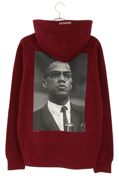 Supreme 22SS Malcolm X Hooded Sweatshirt Red Size M
