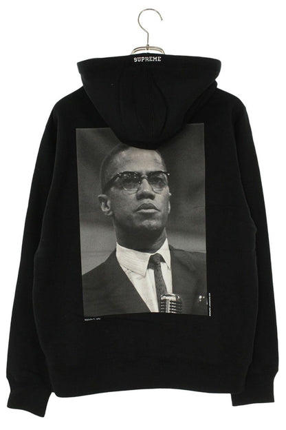 Supreme 22SS Malcolm X Hooded Sweatshirt Black Size S