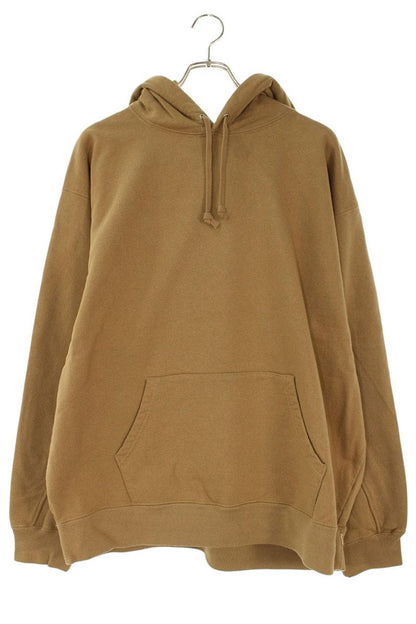 Supreme 22SS Cropped Panels Hooded Sweatshirt Brown Size XL