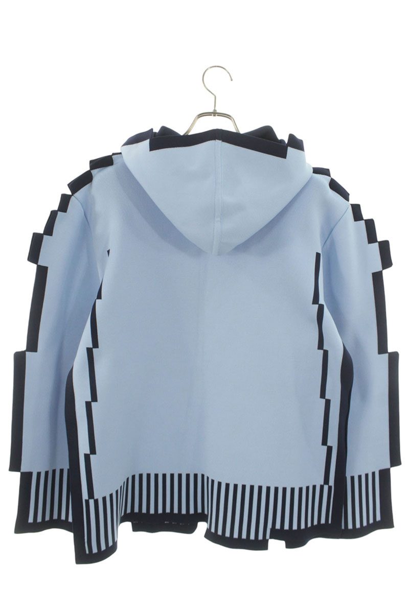 LOEWE 23SS Pixel Pullover Hoodie Blue Size M