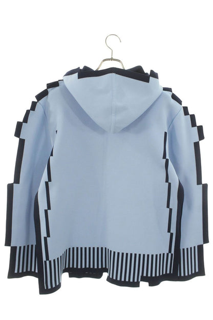LOEWE 23SS Pixel Pullover Hoodie Blue Size M