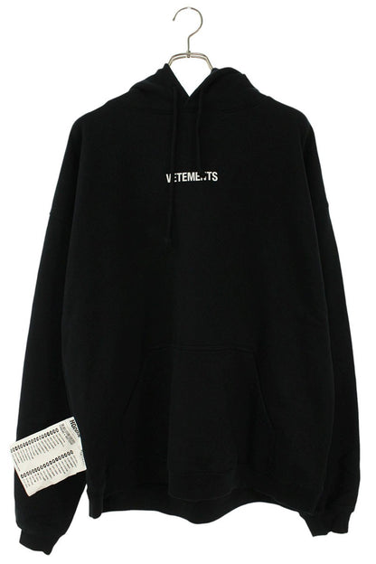 Vetements 22SS Logo Print Oversized Hoodie Black Size S