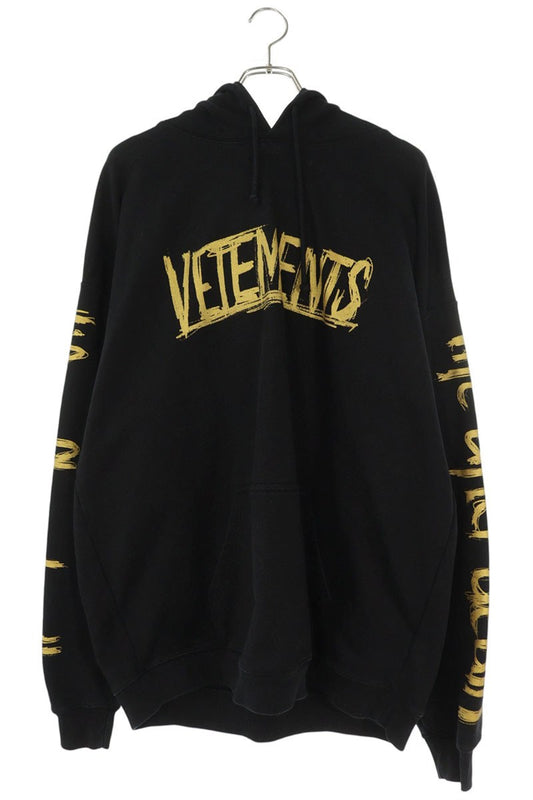 VETEMENTS World Tour Print Pullover Hoodie Black Size S