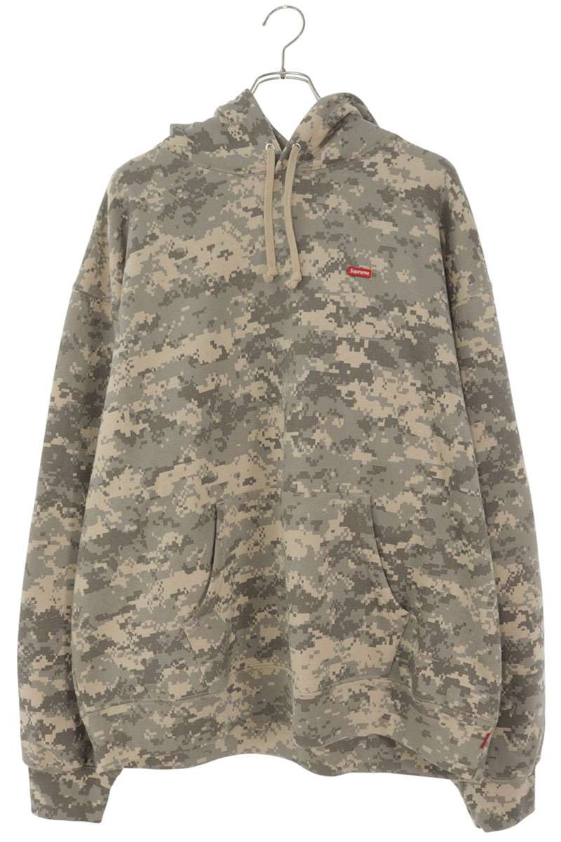 SUPREME Small Box Hooded Sweatshirt Camo Green Size XL