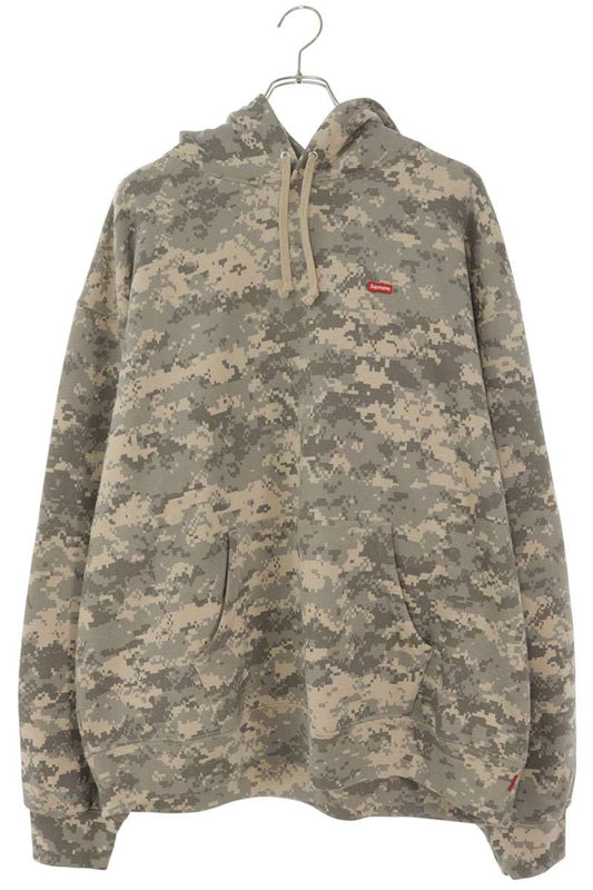 SUPREME Small Box Hooded Sweatshirt Camo Green Size XL