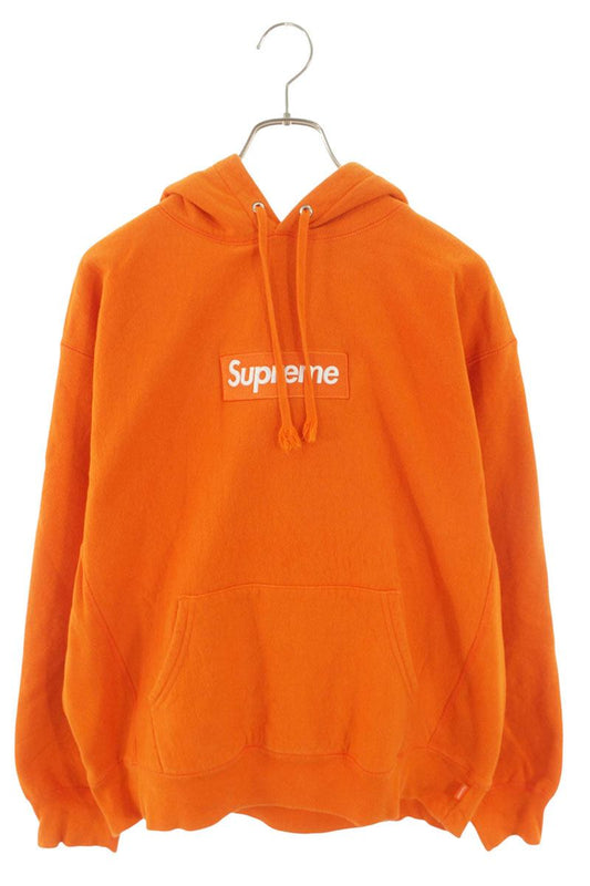 Supreme 24AW Box Logo Hooded Sweatshirt Orange Size M