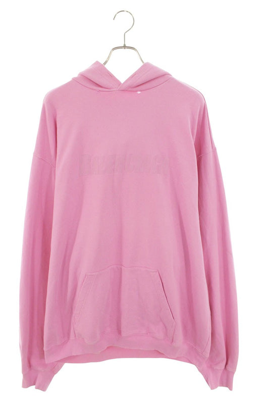 Balenciaga Front Logo Hoodie Pink Size S