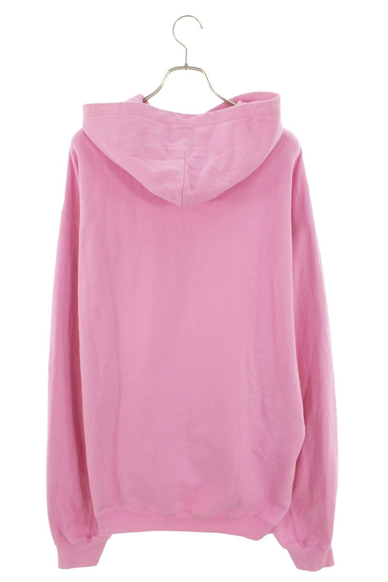 Balenciaga Front Logo Hoodie Pink Size S