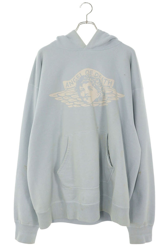 SAINT MICHAEL Vintage Angel Print Pullover Hoodie Size XL