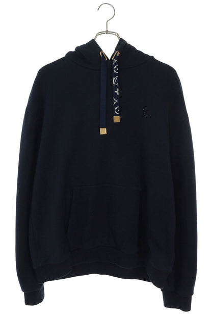 LOUISVUITTON Rhinestone Monogram Lined Hoodie Navy Size XL