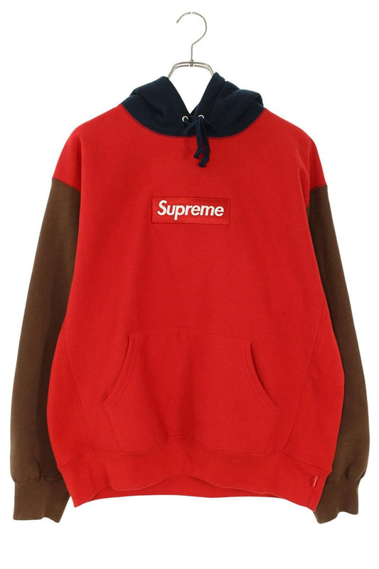 Supreme 24AW Box Logo Hooded Sweatshirt Red x Brown Size M