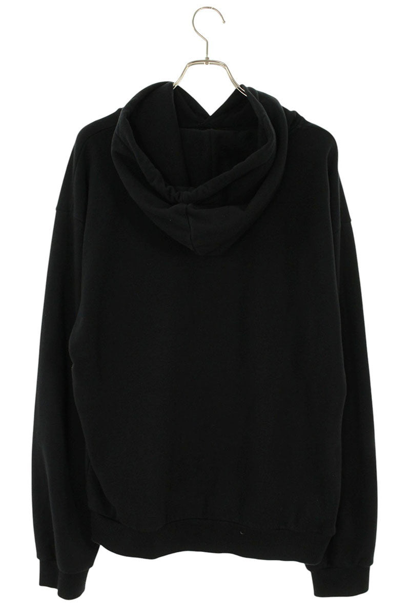CELINE Classic Logo Loose Pullover Hoodie Black Size XL