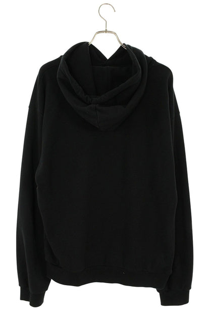 CELINE Classic Logo Loose Pullover Hoodie Black Size XL