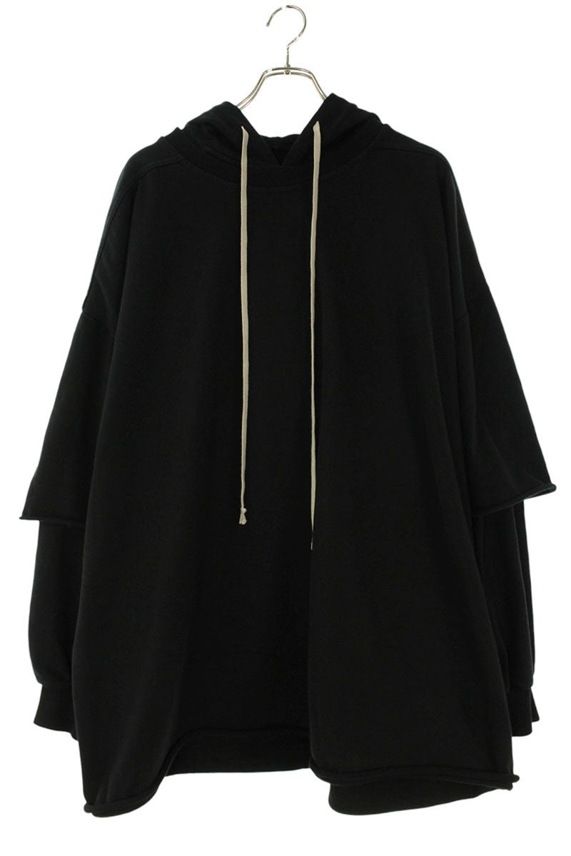 DRKSHDW 25SS TOMMY HUSTLER Layered Hoodie Black Size XXL