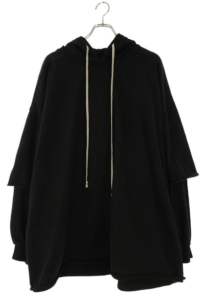 DRKSHDW 25SS TOMMY HUSTLER Layered Hoodie Black Size XXL