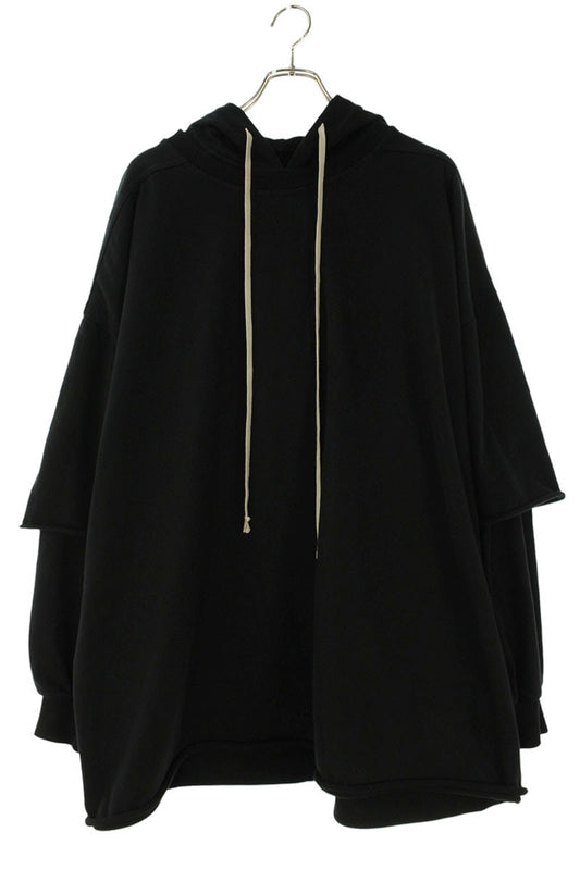 DRKSHDW 25SS TOMMY HUSTLER Layered Hoodie Black Size XXL