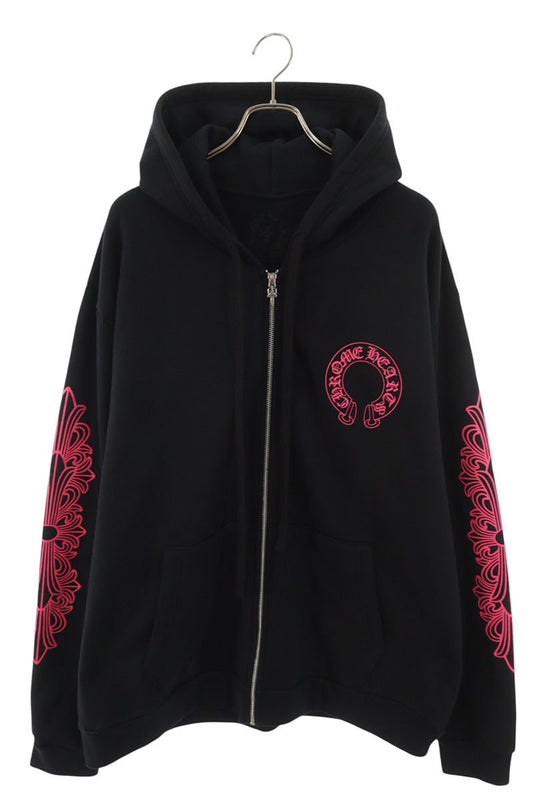 Chrome Hearts SWTSHRT HD ZIP Floral Sleeve & Back Size XL