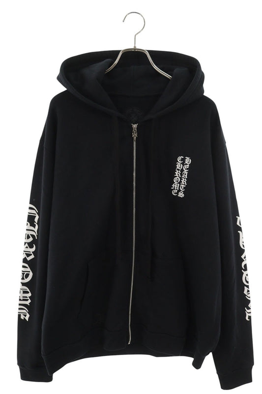 Chrome Hearts SWTSHRT HD ZIP Sleeve Logo Hoodie Black Size L
