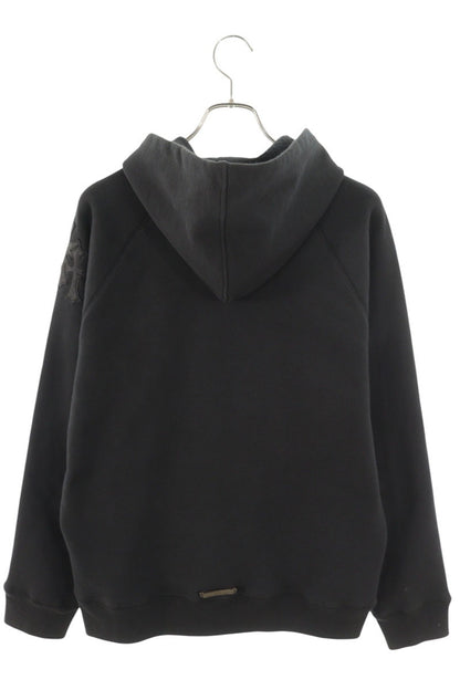 Chrome Hearts Y NOT PAPER JAM Cross Leather Hoodie Size M