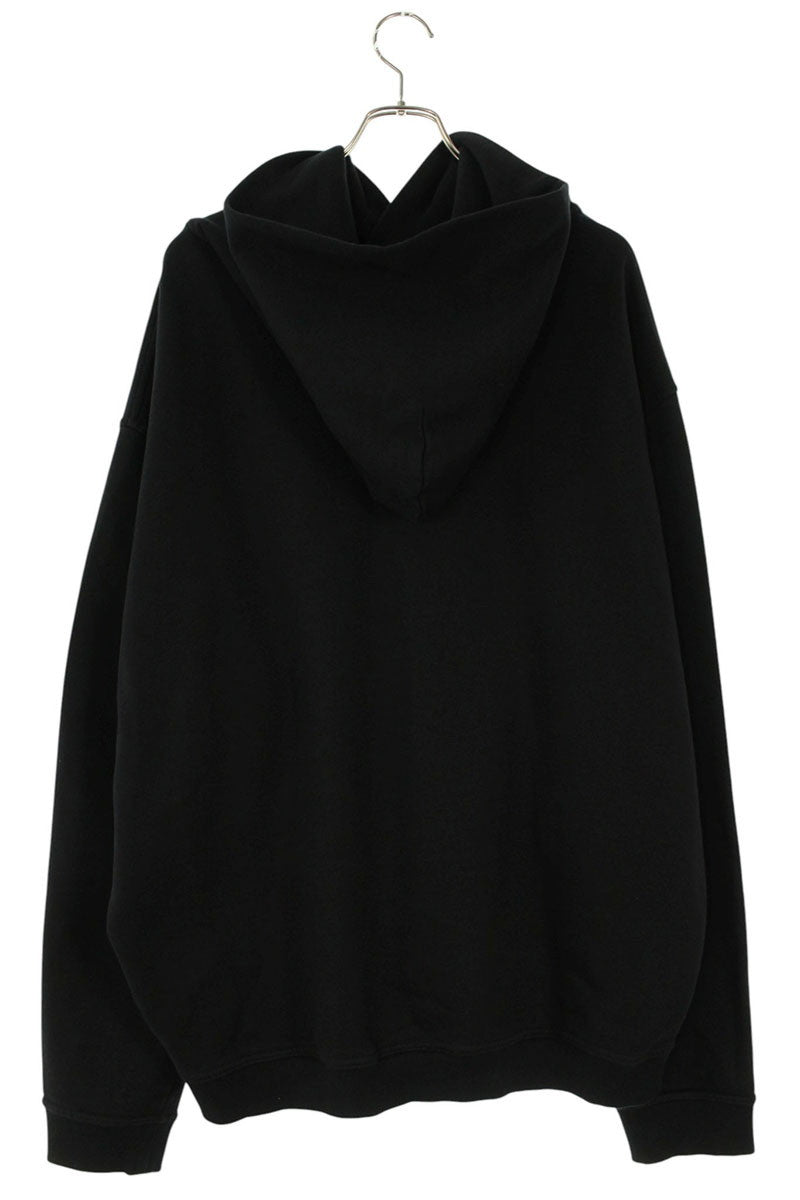 Maison Margiela 24SS logo embroidery Pullover Hoodie Black Size 54