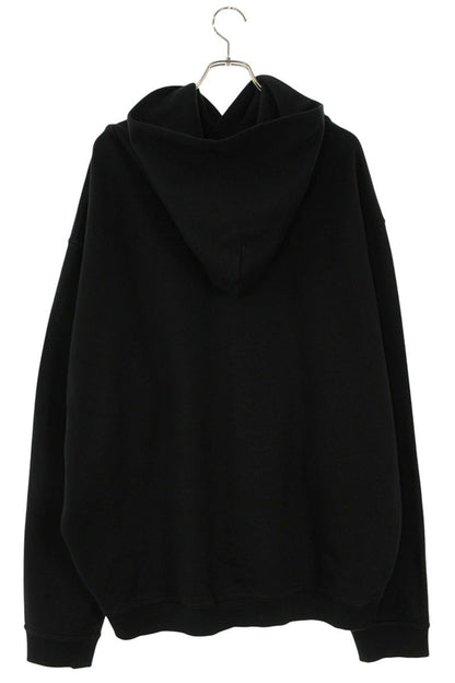 Maison Margiela 24SS logo embroidery Pullover Hoodie Black Size 54